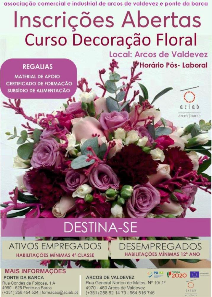 Inscrições Abertas para Curso de Decoração Floral